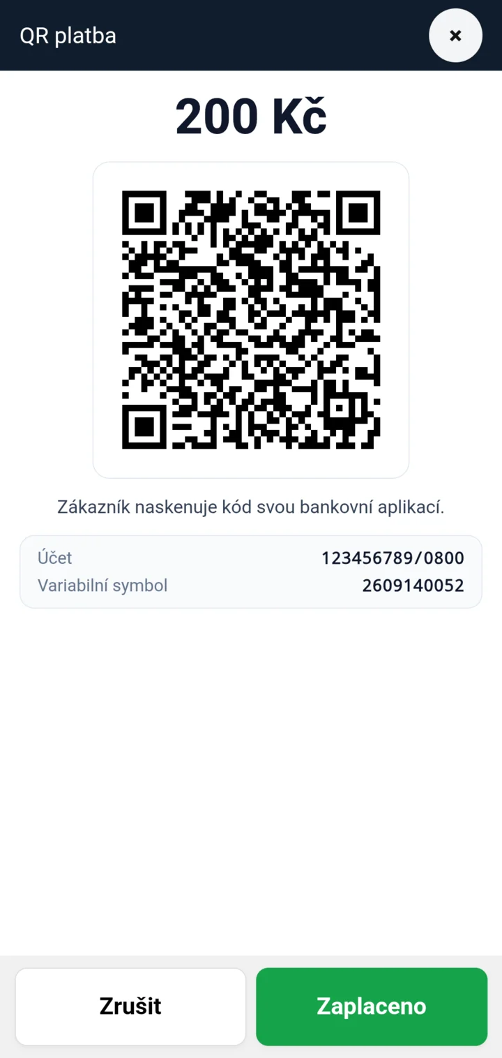 QR platba